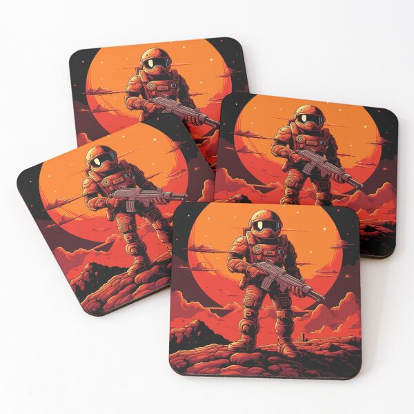 Item preview, Mars Man holding a gun designed and sold by ArbnorDesign.
