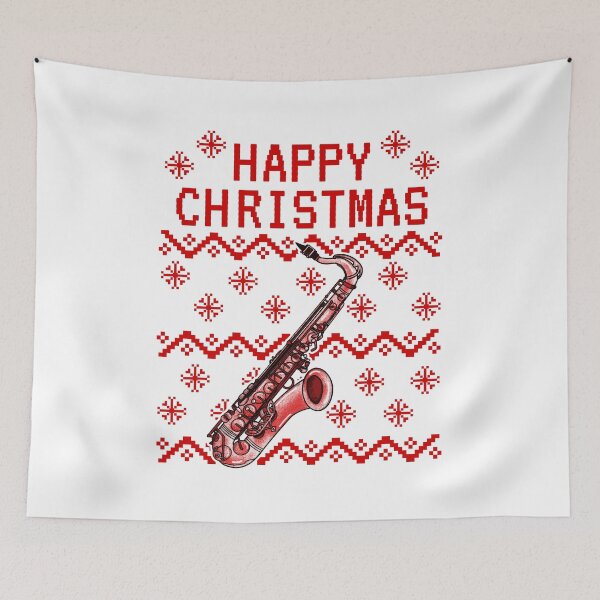 Item preview, Saxophone Ugly Christmas Saxophonist Musician designed and sold by doodlerob.