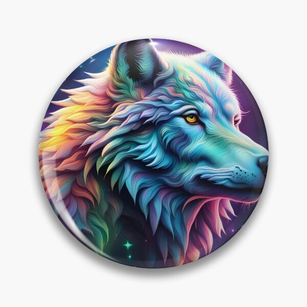 Item preview, Iridescent Cosmos: Majestic Wolf designed and sold by javaoverride.