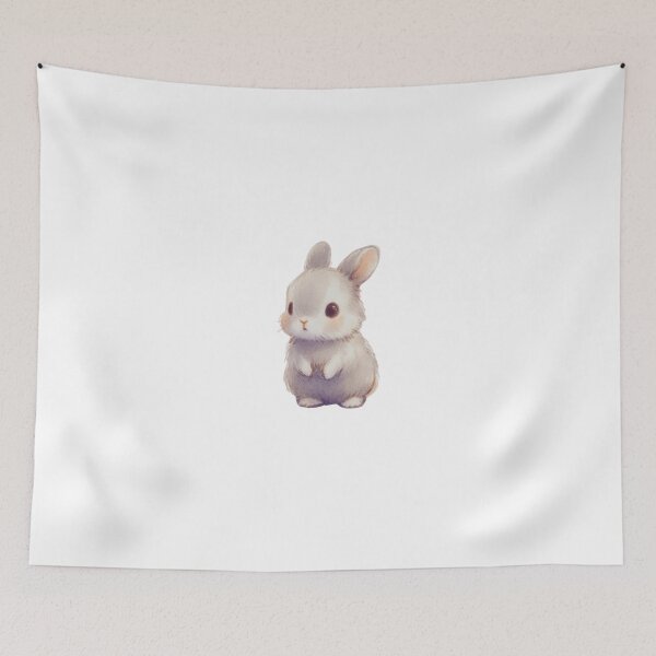 Item preview, Delightful Watercolor Infant Rabbit Art designed and sold by Doddlaix.