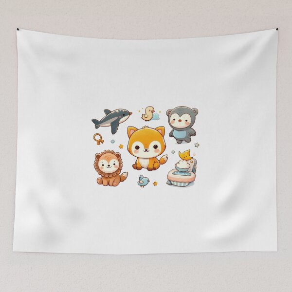 Item preview, Playful Watercolor Baby Elephant Illustration designed and sold by Doddlaix.