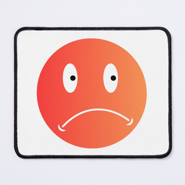 Item preview, Kopie von Unhappy smiley (blue) designed and sold by simpleartpieces.