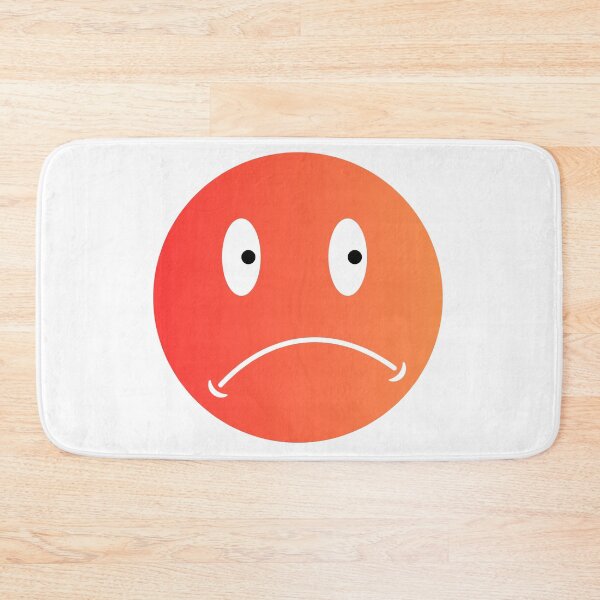 Item preview, Kopie von Unhappy smiley (blue) designed and sold by simpleartpieces.