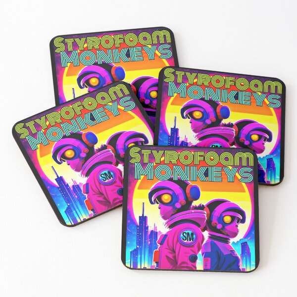 Item preview, Styrofoam Monkey artwork  DJ Monkeys from Space designed and sold by thomashutchings.