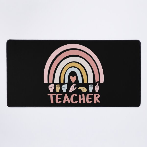 Item preview, ASL Teacher III - Boho Rainbow designed and sold by Lemon Pepper.
