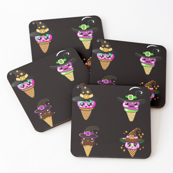 Item preview, Cute Halloween Ice Cream in a Witch Hat Pack designed and sold by Pattern-Way.