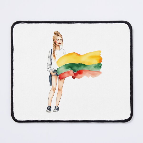 Item preview, Girl and Lithuanian flag designed and sold by simaso.