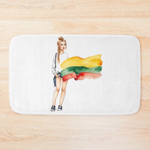 Item preview, Girl and Lithuanian flag designed and sold by simaso.