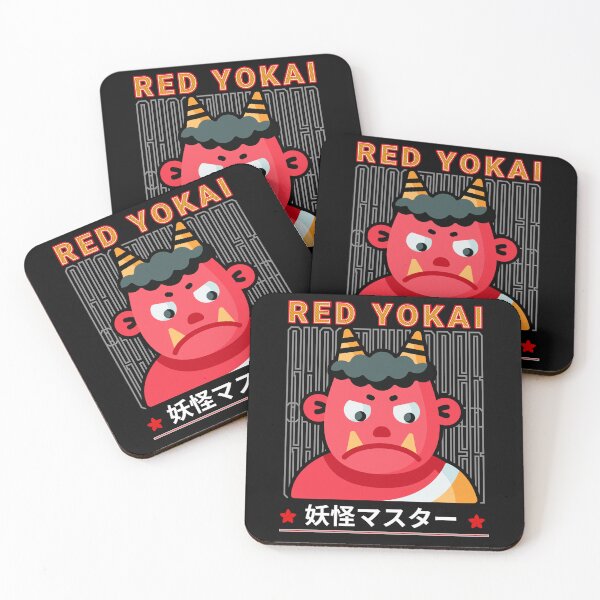 Item preview, Red Yōkai Japanese Anime Gift designed and sold by InkyGenies.