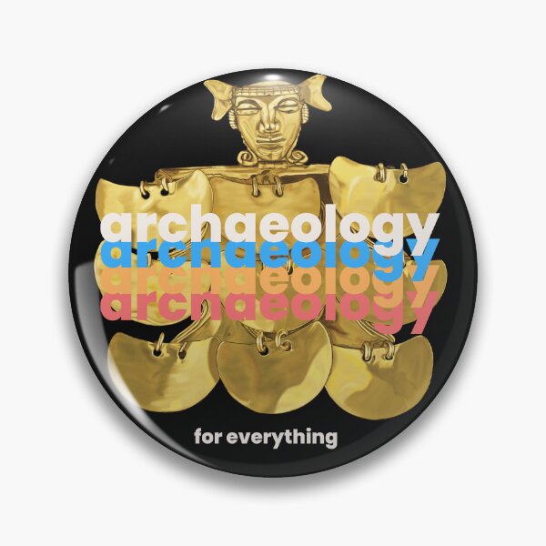Item preview,  Archeology for everything - Illustration of Archaeological Artifact in Gold - Anthropomorphic Figure Retro Art designed and sold by Carola-art.