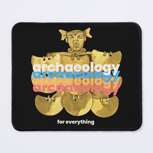 Item preview,  Archeology for everything - Illustration of Archaeological Artifact in Gold - Anthropomorphic Figure Retro Art designed and sold by Carola-art.