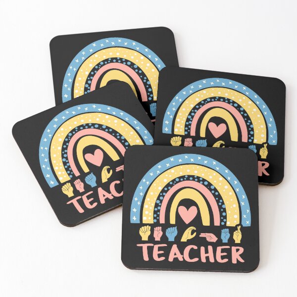 Item preview, ASL Teacher IV - Boho Rainbow designed and sold by Lemon Pepper.