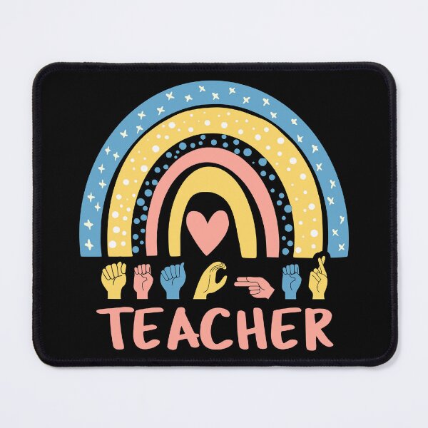 Item preview, ASL Teacher IV - Boho Rainbow designed and sold by Lemon Pepper.