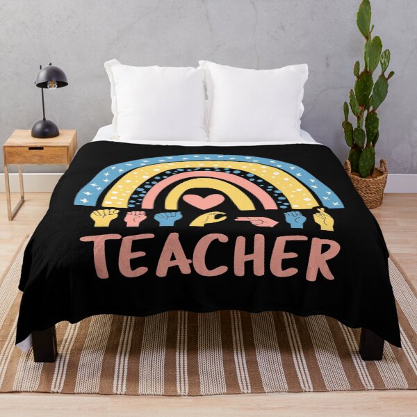 Item preview, ASL Teacher IV - Boho Rainbow designed and sold by Lemon Pepper.