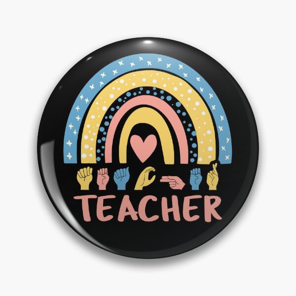 Item preview, ASL Teacher IV - Boho Rainbow designed and sold by Lemon Pepper.