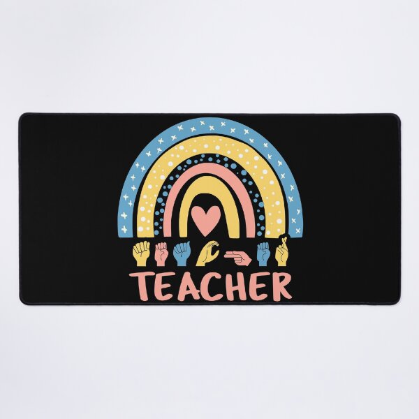 Item preview, ASL Teacher IV - Boho Rainbow designed and sold by Lemon Pepper.