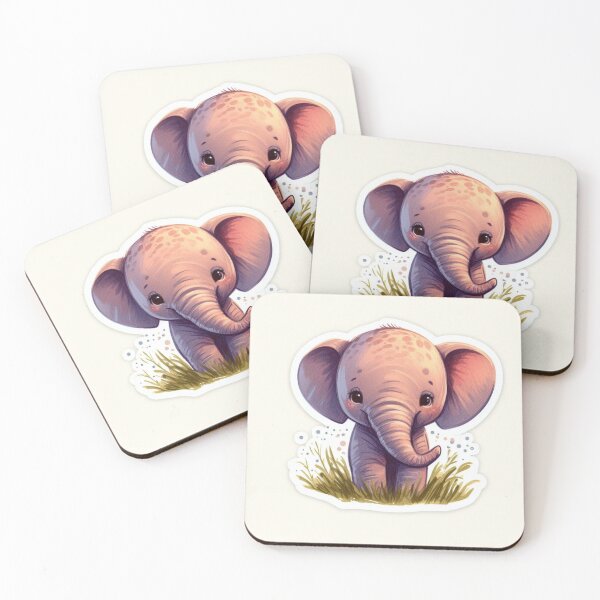 Item preview, Joyful Watercolor Infant Elephant Artwork designed and sold by Doddlaix.