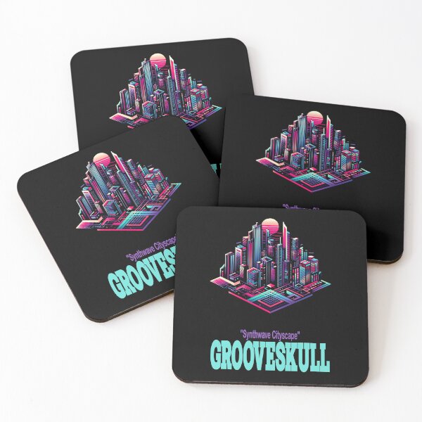 Item preview, Synthwave Cityscape designed and sold by GrooveSkull.