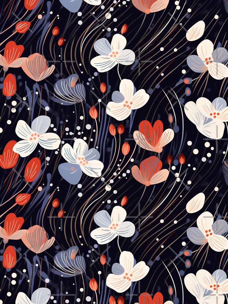 Thumbnail 4 of 4, iPhone Case, Abstract Floral Pattern designed and sold by SideSignal.