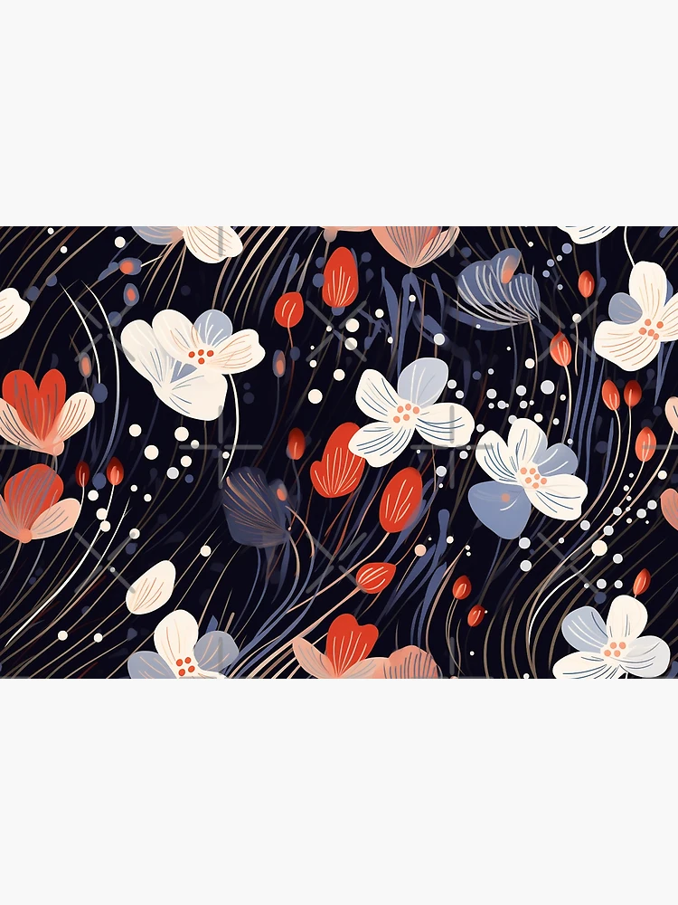 Thumbnail 3 of 3, Poster, Abstract Floral Pattern designed and sold by SideSignal.