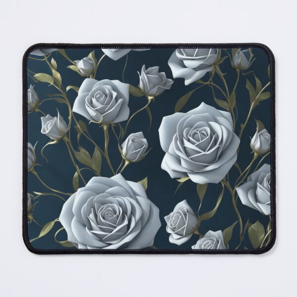 Item preview, White roses in 3D designed and sold by jsebouvi.