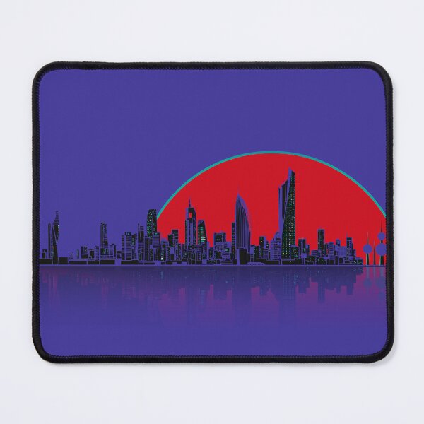 Item preview, Modern Kuwait Skyline Skyscrapers And Towers At Sunset by Craitza designed and sold by House of Sadu by Craitza.