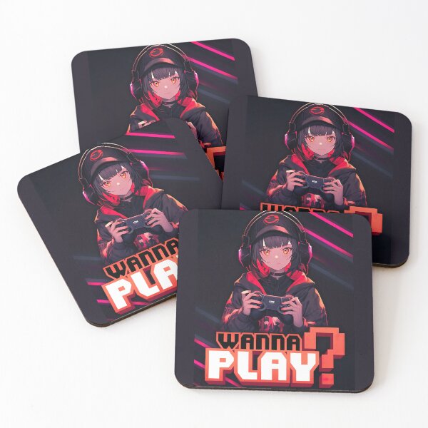 Item preview, Gamer Girl wants to Play – Anime Wallpaper designed and sold by KAIGAME Art.