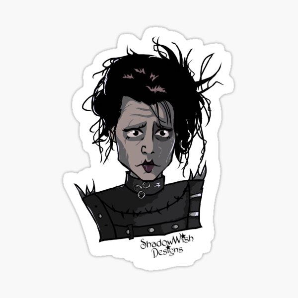 Cute Edward Halloween Sticker Sticker
