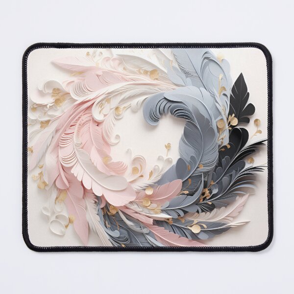 Item preview, 3-dimensional colorful feather plume art print designed and sold by dcrc.