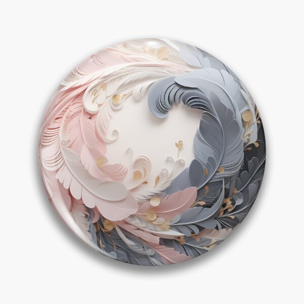 Item preview, 3-dimensional colorful feather plume art print designed and sold by dcrc.