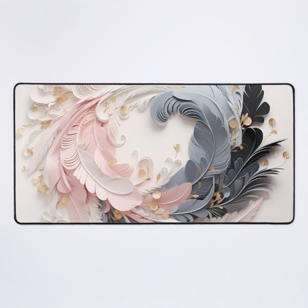 Item preview, 3-dimensional colorful feather plume art print designed and sold by dcrc.