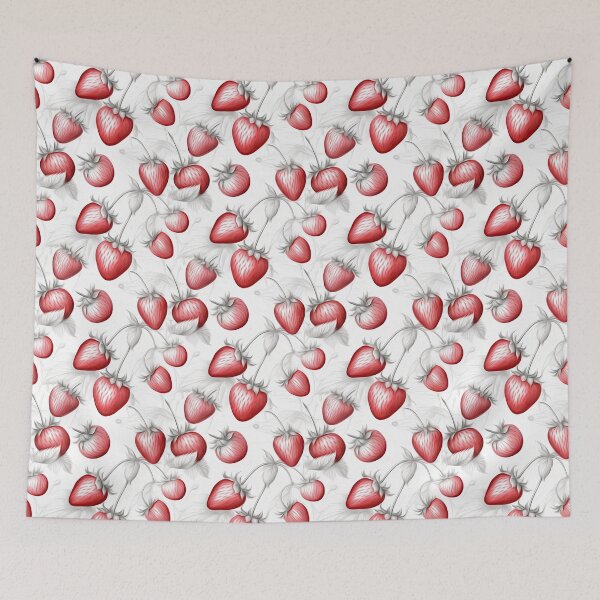 Item preview, Strawberry pattern designed and sold by OlmArtify.