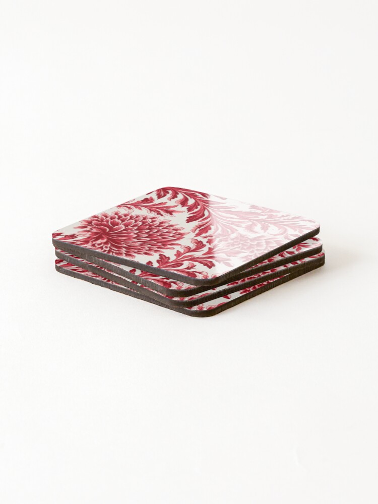Thumbnail 4 of 5, Coasters (Set of 4), Block Print Pattern designed and sold by SideSignal.
