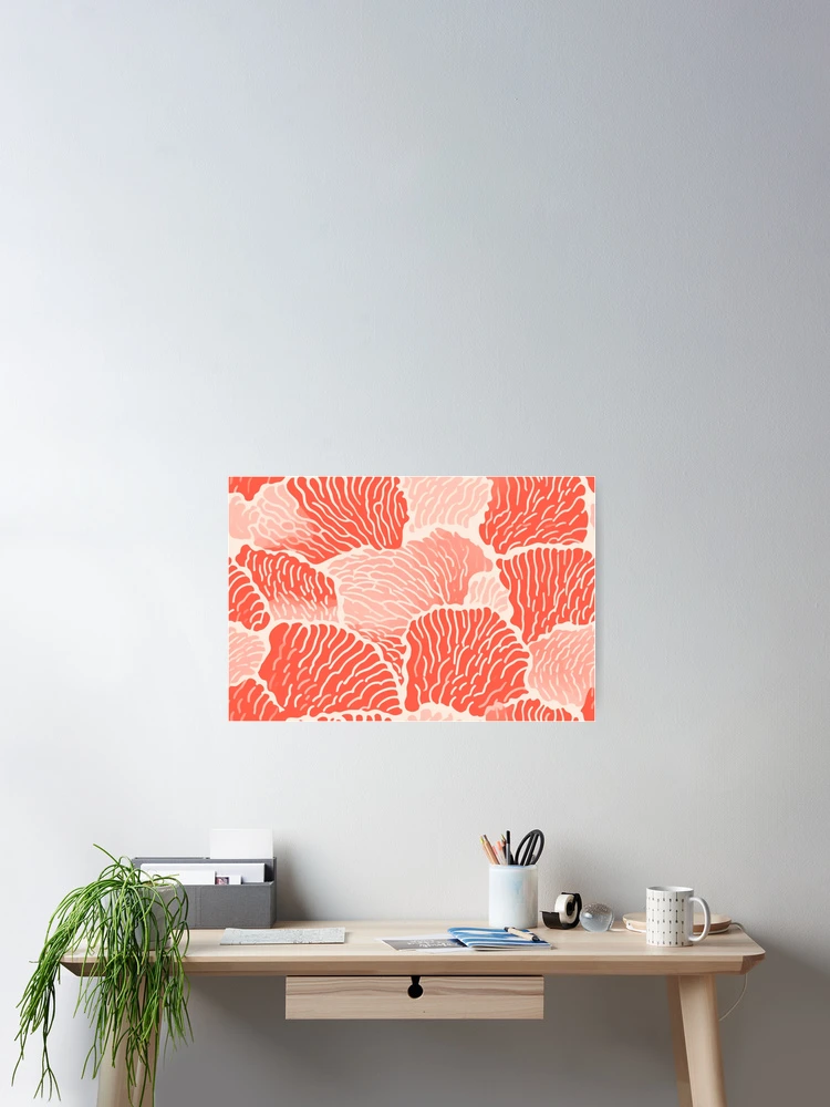 Thumbnail 2 of 3, Poster, Block Print Pattern designed and sold by SideSignal.