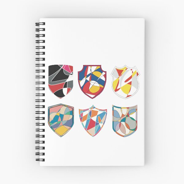 Item preview, Abstract Sports Badge Set of Six - Shield Emblem Art designed and sold by iampaulmorris.