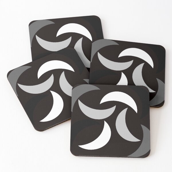 Item preview, Black and white Moons designed and sold by awsomepatterns.