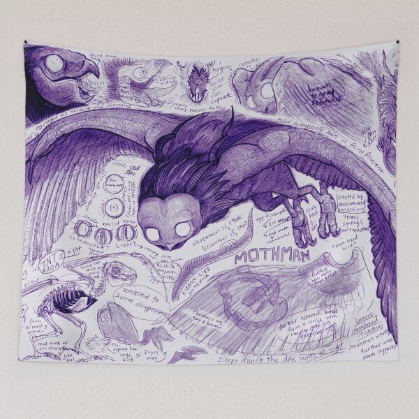 Item preview, Mothman Study IV designed and sold by Egertron.