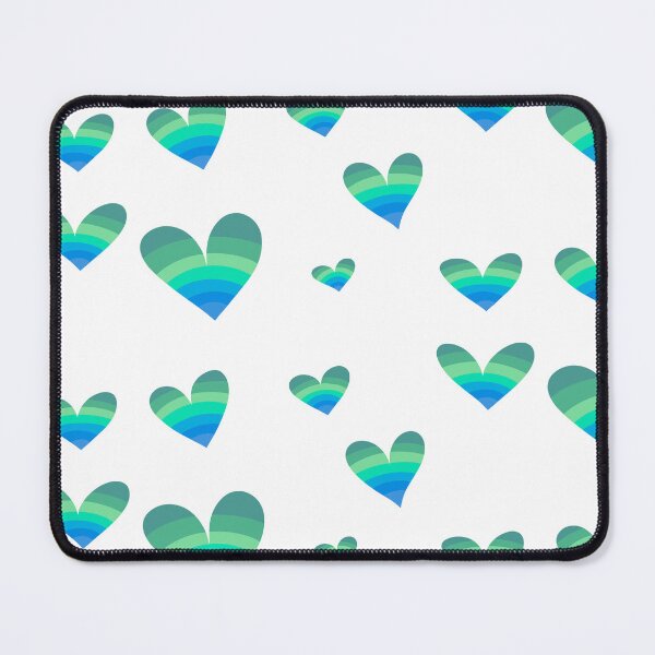 Item preview, Blue and Green Rainbow Colored Hearts Sticker Pack designed and sold by florence-along.