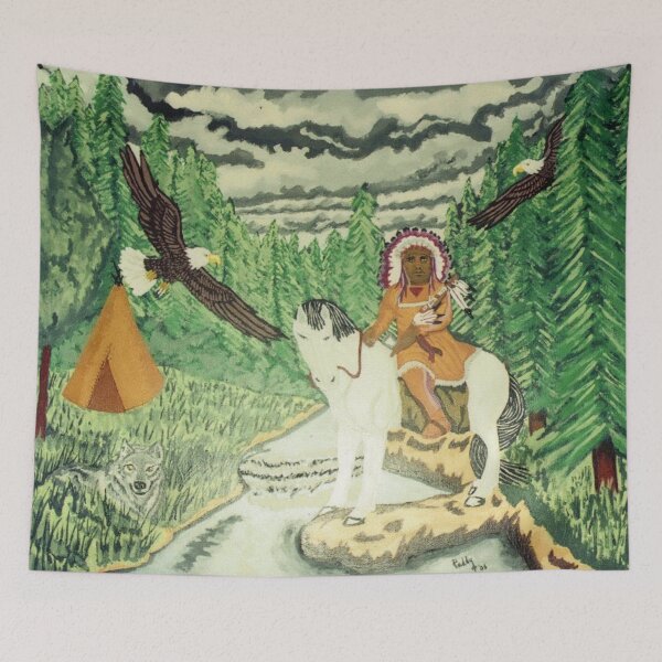 Item preview, Native American scene designed and sold by Paddyta2s.