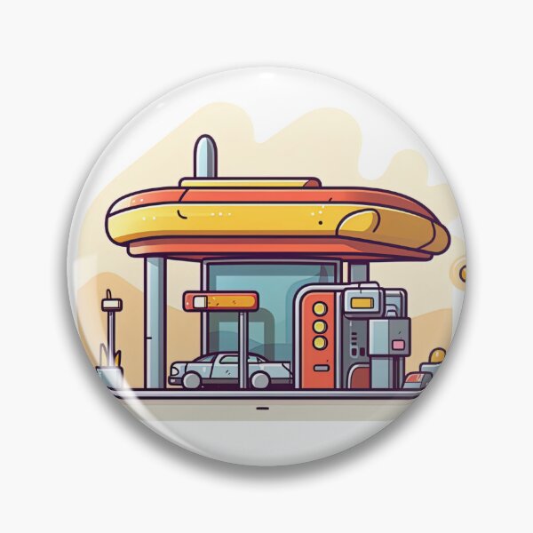 Item preview, Gas station | cute style designed and sold by ComicsFactory.