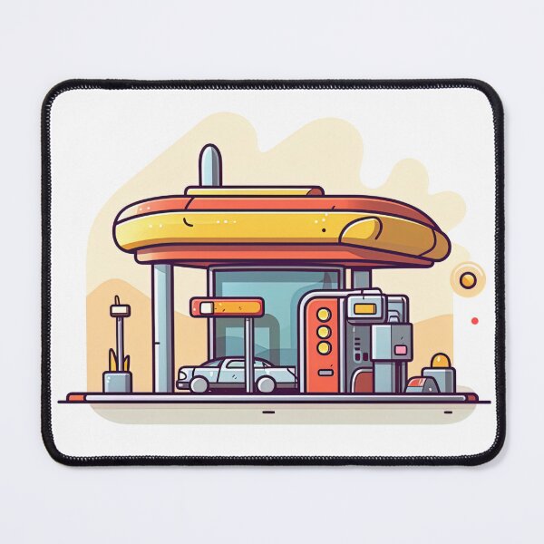 Item preview, Gas station | cute style designed and sold by ComicsFactory.