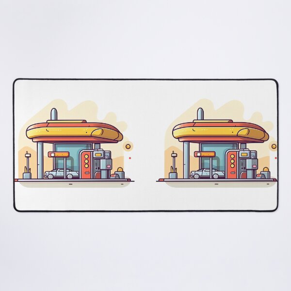 Item preview, Gas station | cute style designed and sold by ComicsFactory.