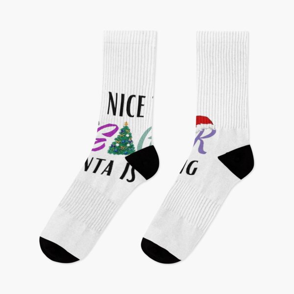 Item preview, BE NICE TO THE TEACHER SANTA IS WATCHING designed and sold by kozlebozle007.