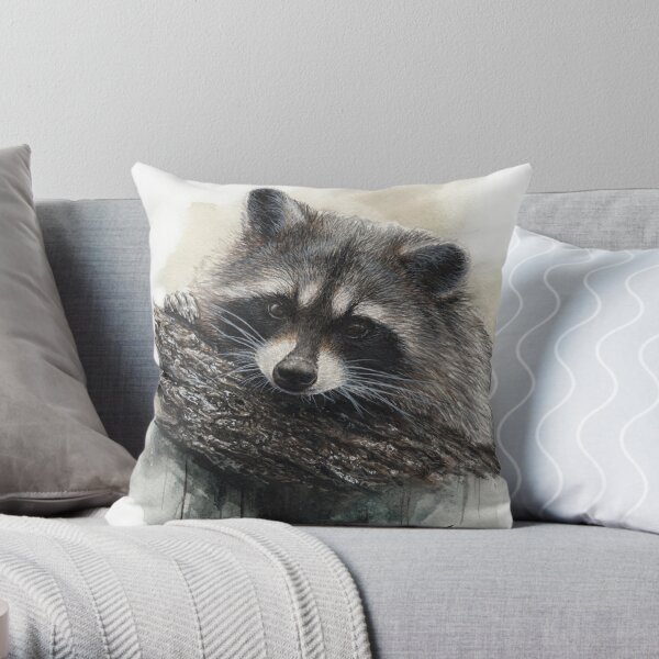 Raccoon Pillows & Cushions for Sale | Redbubble