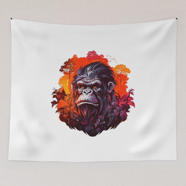 Item preview, Gorilla in the jungle designed and sold by LolixBaletix.