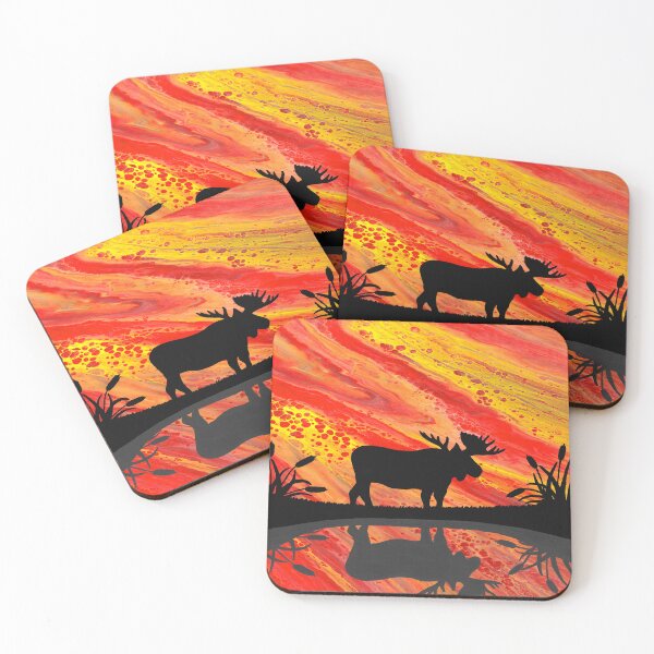 Item preview, Loose Moose - Acrylic Pour designed and sold by HandmadeHill.