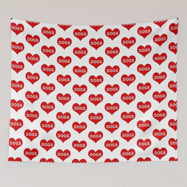 Item preview, DOGS Red Love Heart designed and sold by usernamenaijan.