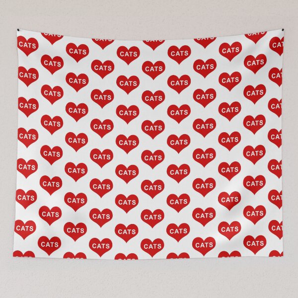Item preview, CATS Red Love Heart designed and sold by usernamenaijan.