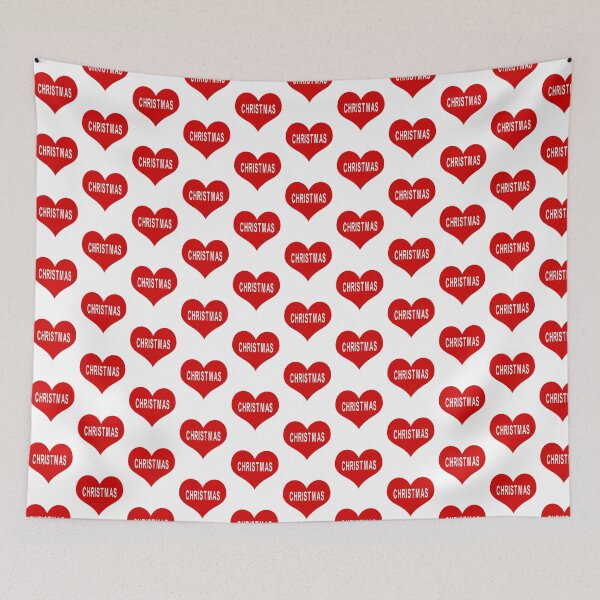 Item preview, CHRISTMAS Red Love Heart designed and sold by usernamenaijan.