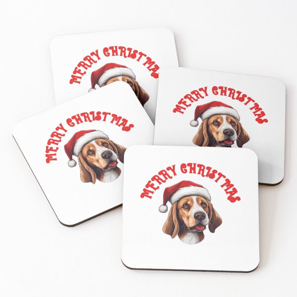 Item preview, Christmas Beagle With Santa Hat  designed and sold by Culveays.
